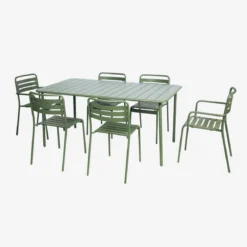 Tavolo da giardino in metallo 6-8 posti, 160cm