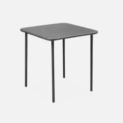 sweeek Tavolo da giardino in metallo 2 posti, 70cm