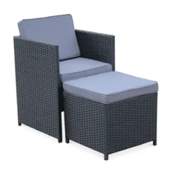 sweeek Tavolo da giardino in resina 8 poltroncine