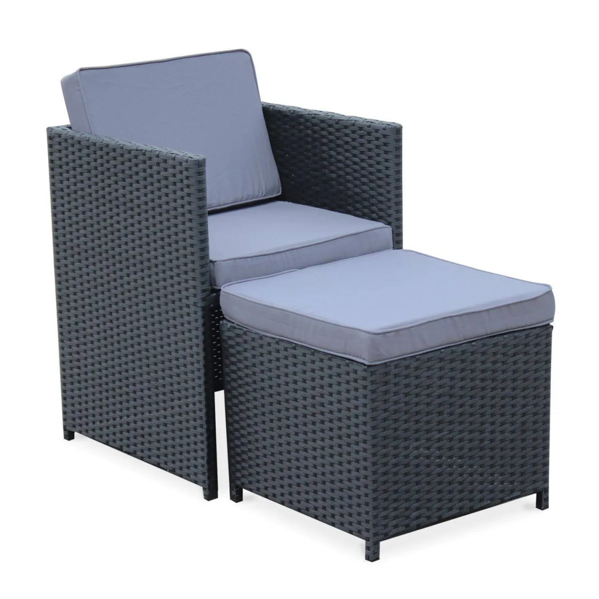 sweeek Tavolo da giardino in resina 8 poltroncine
