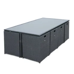 sweeek Tavolo da giardino in resina 8 poltroncine