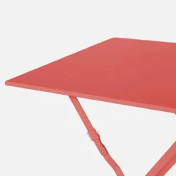 sweeek Tavolo da giardino pieghevole in acciaio, 2 posti, 70cm