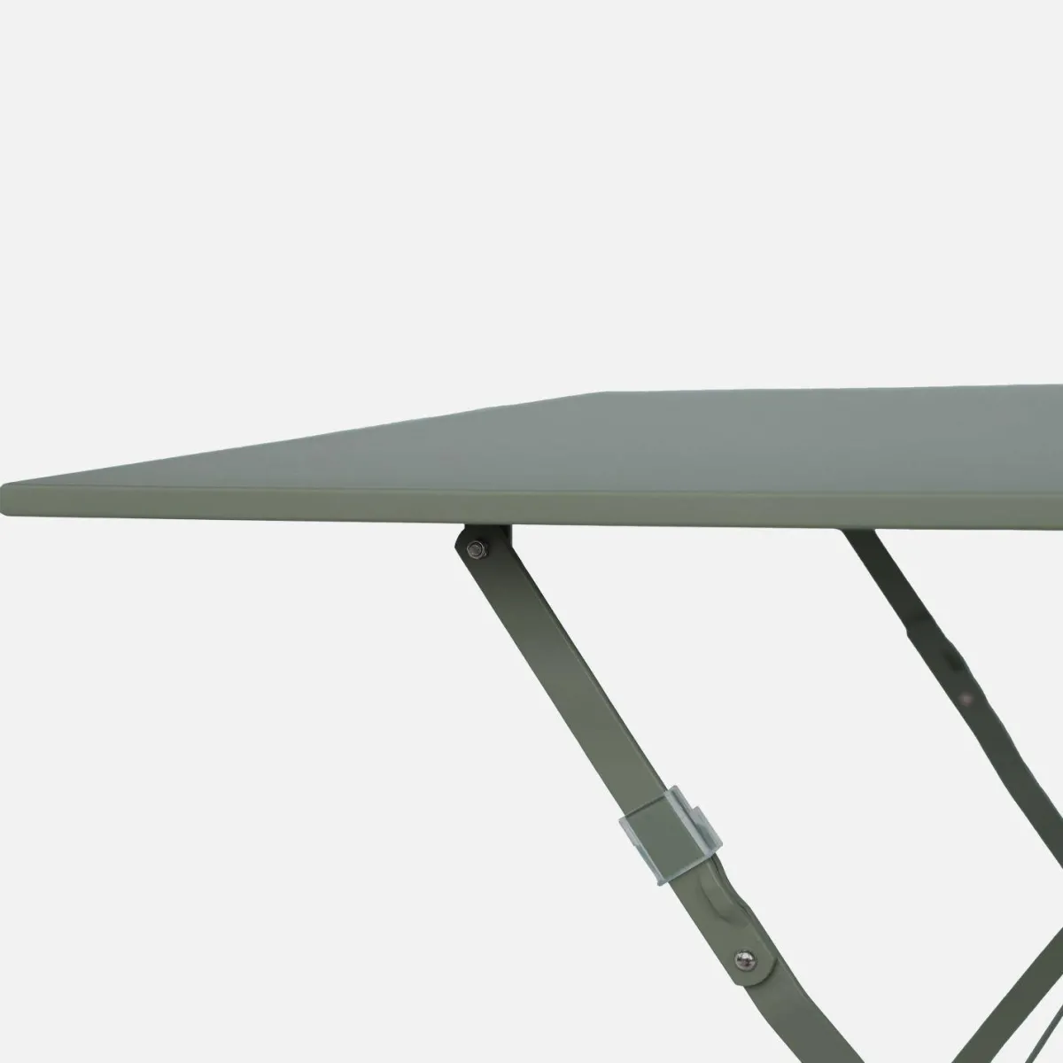 sweeek Tavolo da giardino pieghevole in acciaio, 2 posti, 70cm