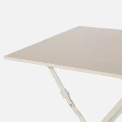sweeek Tavolo da giardino pieghevole in acciaio, 2 posti, 70cm