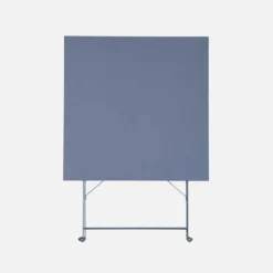 sweeek Tavolo da giardino pieghevole in acciaio, 2 posti, 70cm