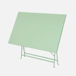 sweeek Tavolo da giardino pieghevole in acciaio, 4 posti, 110cm