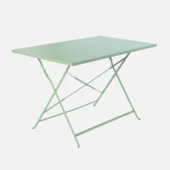 sweeek Tavolo da giardino pieghevole in acciaio, 4 posti, 110cm