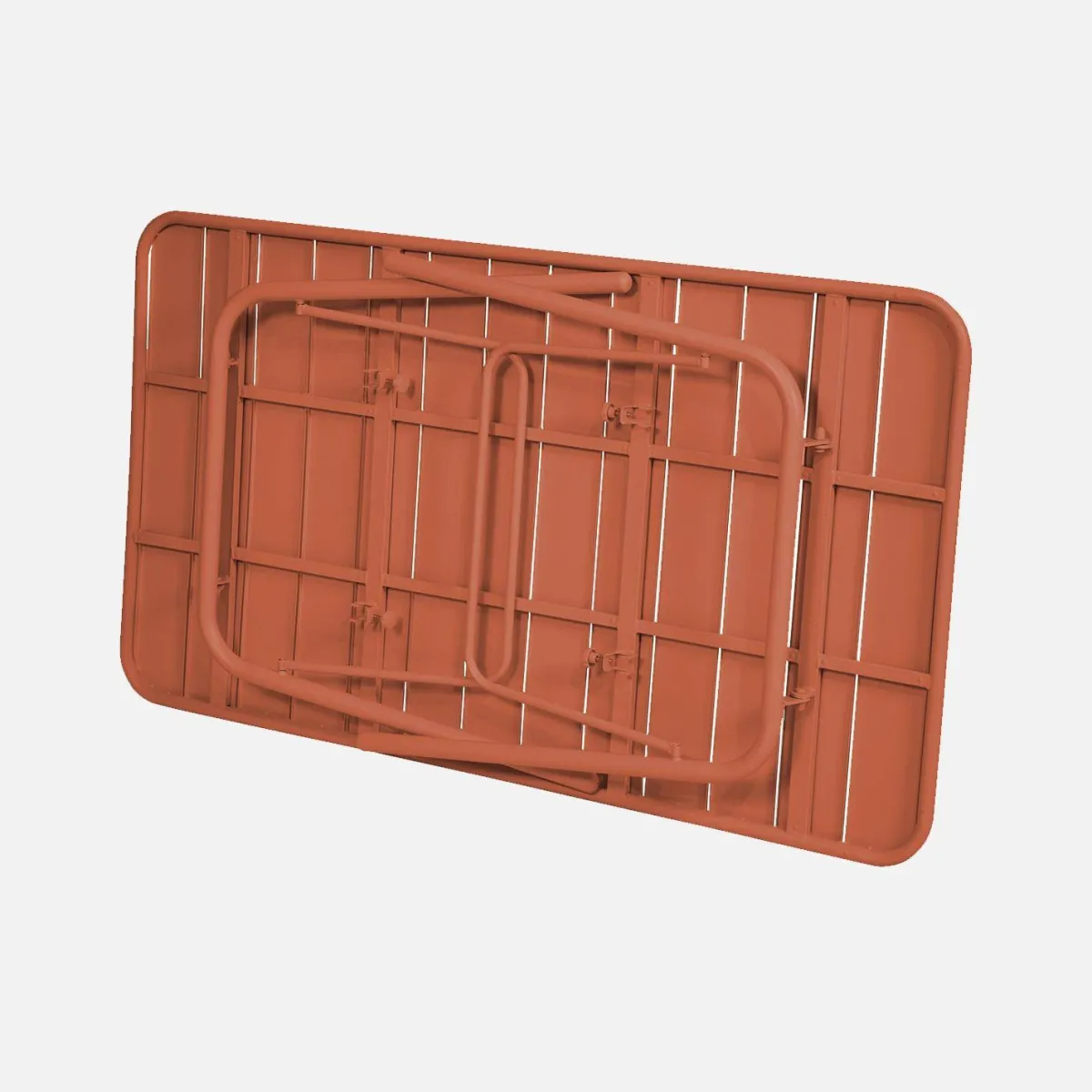 sweeek Tavolo da giardino pieghevole in metallo 6 posti, 140cm