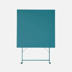 sweeek Tavolo da giardino pieghevole in acciaio, 2 posti, 70cm