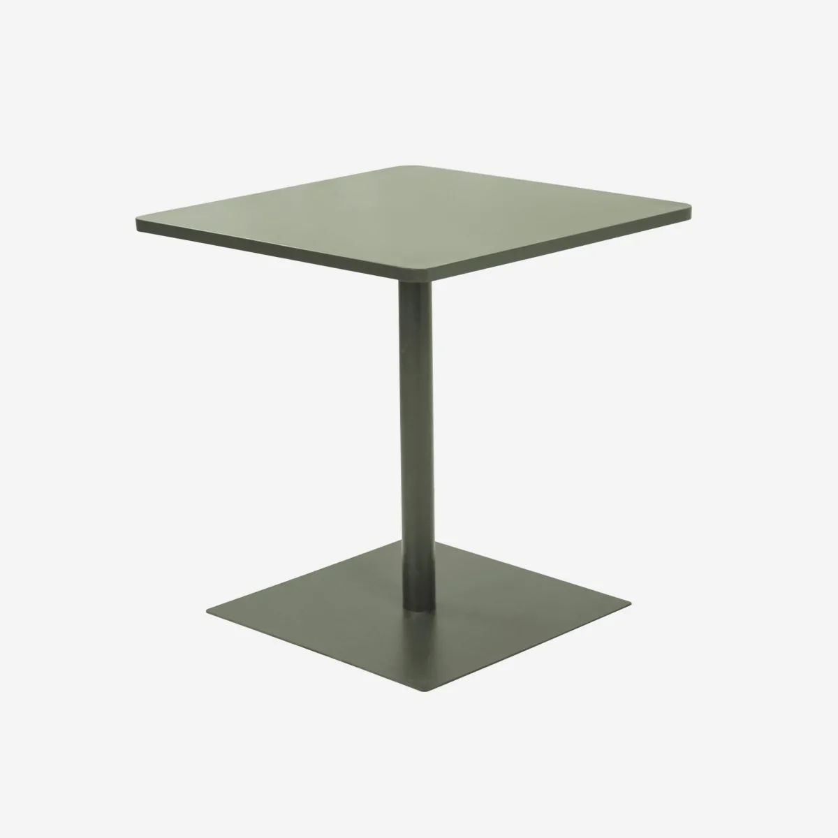 sweeek Tavolo da giardino quadrato in acciaio, 70cm