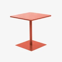 Tavolo da giardino quadrato in acciaio, 70cm