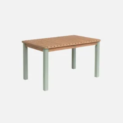 sweeek Tavolo da giardino rettangolare per bambini in legno, 4 posti