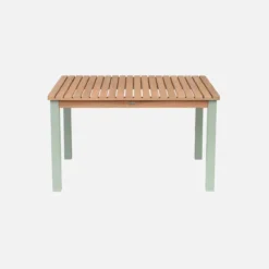 sweeek Tavolo da giardino rettangolare per bambini in legno, 4 posti