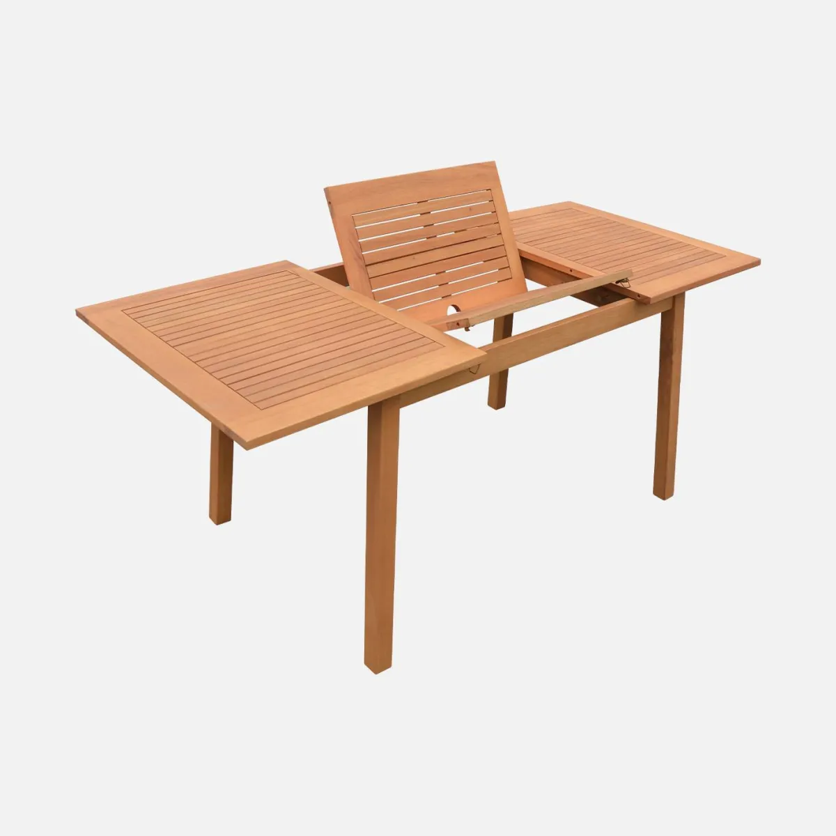 sweeek Tavolo da giardino rettangolare allungabile in legno, 6 a 10 posti