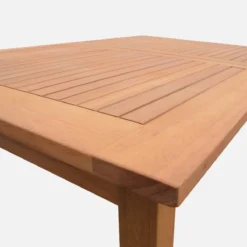 sweeek Tavolo da giardino rettangolare allungabile in legno, 6 a 10 posti