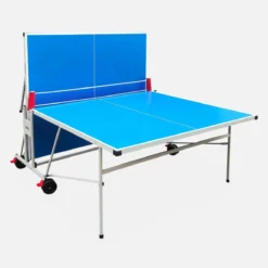 sweeek Tavolo da ping pong per esterni pieghevole con 2 racchette e 3 palline, 274cm