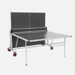 Tavolo da ping pong per esterni pieghevole con 2 racchette e 3 palline, 274cm