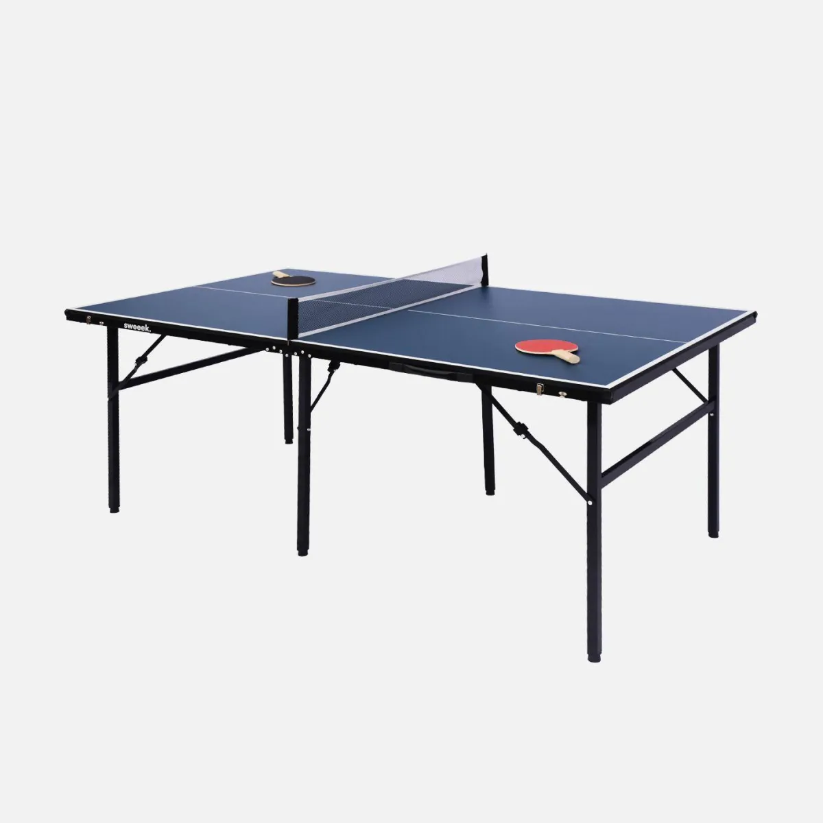 sweeek Tavolo da ping pong per interni con 2 racchette e 3 palline, 180cm