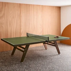 sweeek Tavolo da ping pong per interni deluxe con 2 racchette e 3 palline, 274cm