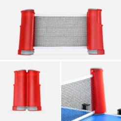 sweeek Tavolo da ping pong per interni 274cm con 2 racchette e 3 palline + custodia in PVC
