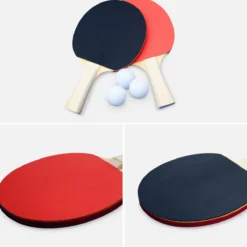 sweeek Tavolo da ping pong pieghevole da interno con 4 racchette e 6 palline, 274cm