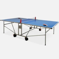 sweeek Tavolo da ping pong pieghevole per esterni con 4 racchette e 6 palline, 274cm