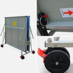 sweeek Tavolo da ping pong pieghevole per esterni con 4 racchette e 6 palline, 274cm