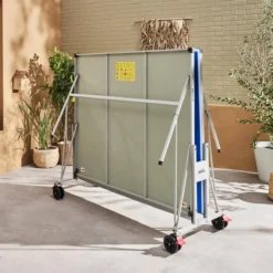 sweeek Tavolo da ping pong pieghevole per esterni con 4 racchette e 6 palline, 274cm
