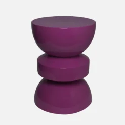 Tavolo d'appoggio in metallo effetto glassy, 44,5cm