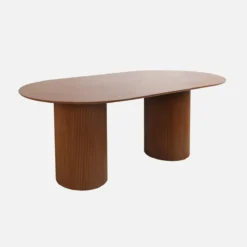 sweeek Tavolo da pranzo con effetto legno de 4-6 posti a sedere, 180cm