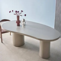 sweeek Tavolo da pranzo in legno d'hevea 8 posti, 210cm