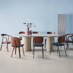 sweeek Tavolo da pranzo in legno d'hevea 8 posti, 210cm