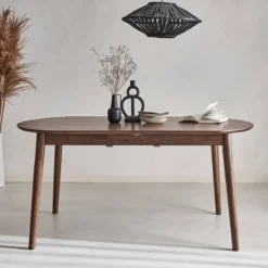 sweeek Tavolo da pranzo ovale allungabile da 6 a 8 posti