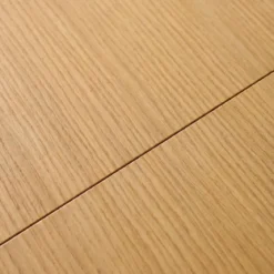 Tavolo da pranzo ovale allungabile in legno di hevea e impiallacciatura di rovere 6-8 posti
