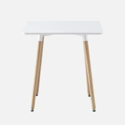 sweeek Tavolo da pranzo quadrato scandinavo in legno 2 posti