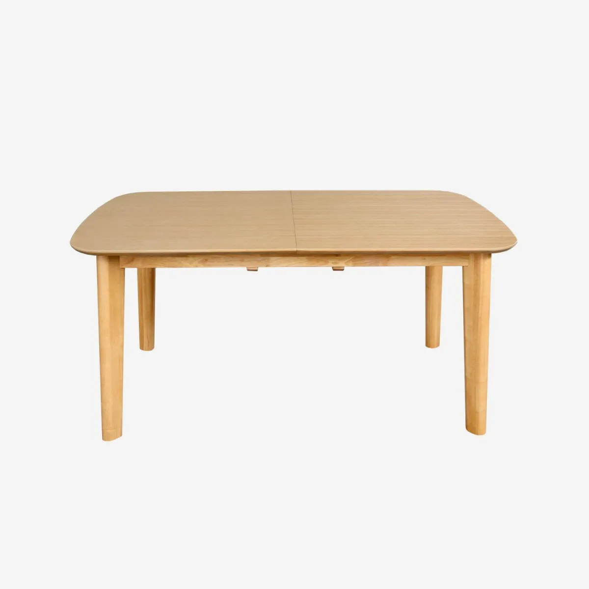 sweeek Tavolo da pranzo rettangolare allungabile 160 - 210 cm, rivestito in rovere e metallo