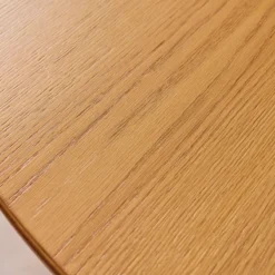 sweeek Tavolo da pranzo rotondo legno di hevea e impiallacciatura di quercia 4 posti