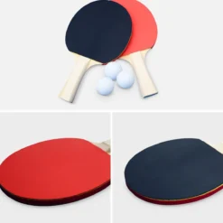 sweeek Tavolo ping pong per esterni pieghevole con 2 racchette e 3 palline + copertura in PVC