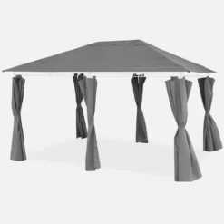sweeek Telo di tetto + tende per pergola 3x4m Divio