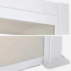 Tenda laterale avvolgibile alluminio e textilene per pergola, 3m