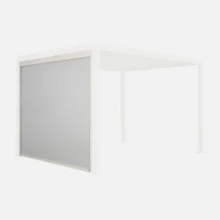 Tenda laterale avvolgibile alluminio e textilene per pergola, 3m