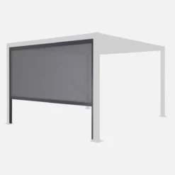 sweeek Tenda laterale avvolgibile alluminio e textilene per pergola, 3m