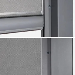 sweeek Tenda laterale avvolgibile alluminio e textilene per pergola, 3m