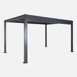 sweeek Tenda laterale avvolgibile alluminio e textilene per pergola, 4m