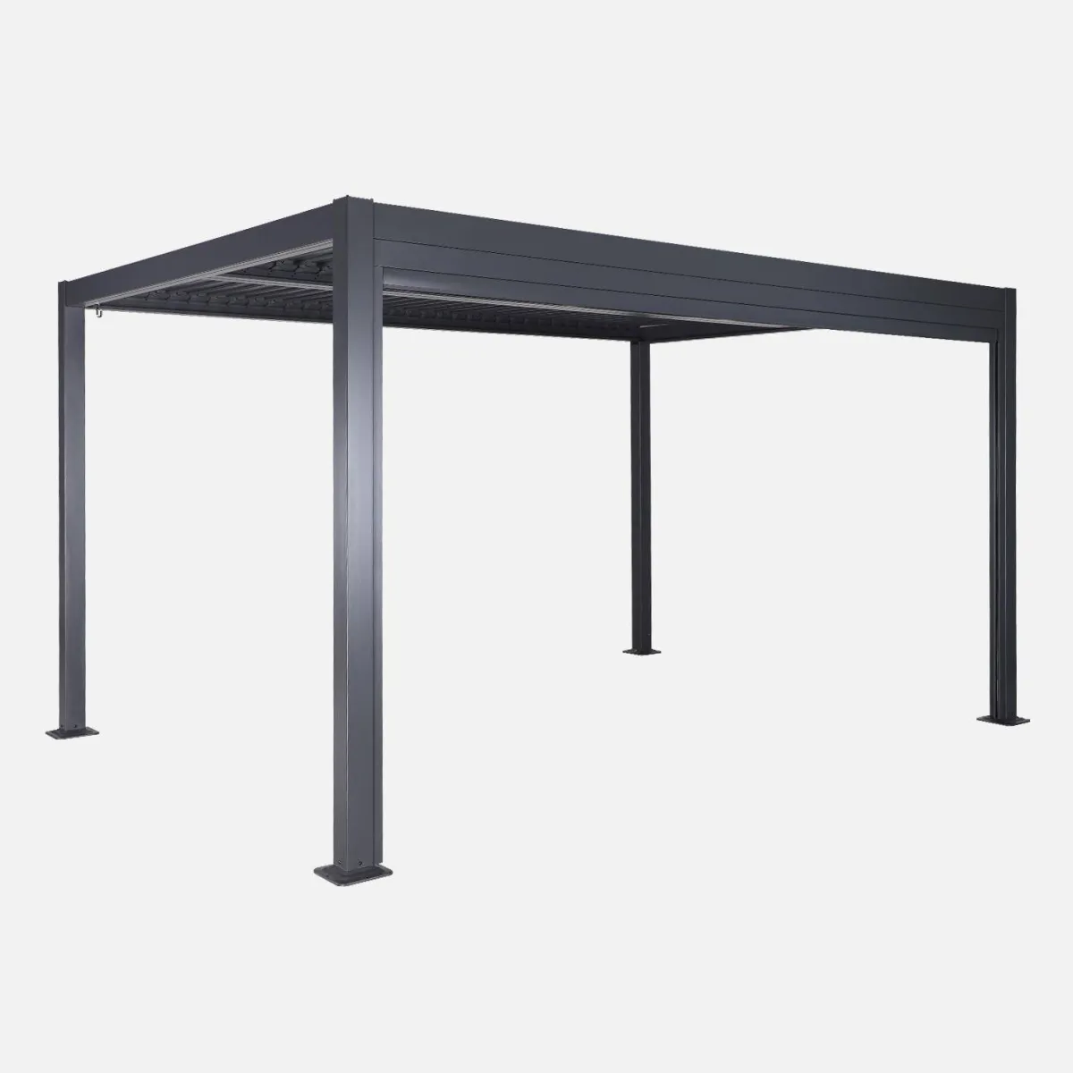sweeek Tenda laterale avvolgibile alluminio e textilene per pergola, 4m