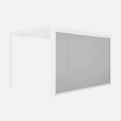 sweeek Tenda laterale avvolgibile alluminio e textilene per pergola, 4m