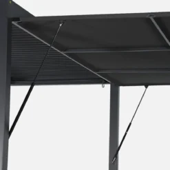sweeek Tenda laterale retrattile in alluminio e textilene per pergola bioclimatica, 4m