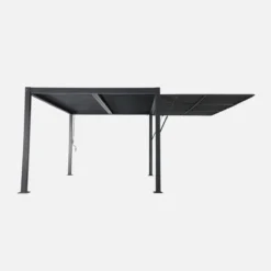 sweeek Tenda laterale retrattile in alluminio e textilene per pergola bioclimatica, 4m
