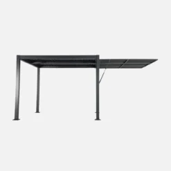 sweeek Tenda laterale retrattile in alluminio e textilene per pergola bioclimatica, 3m