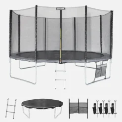sweeek Trampolino 430cm con pacchetto di accessori